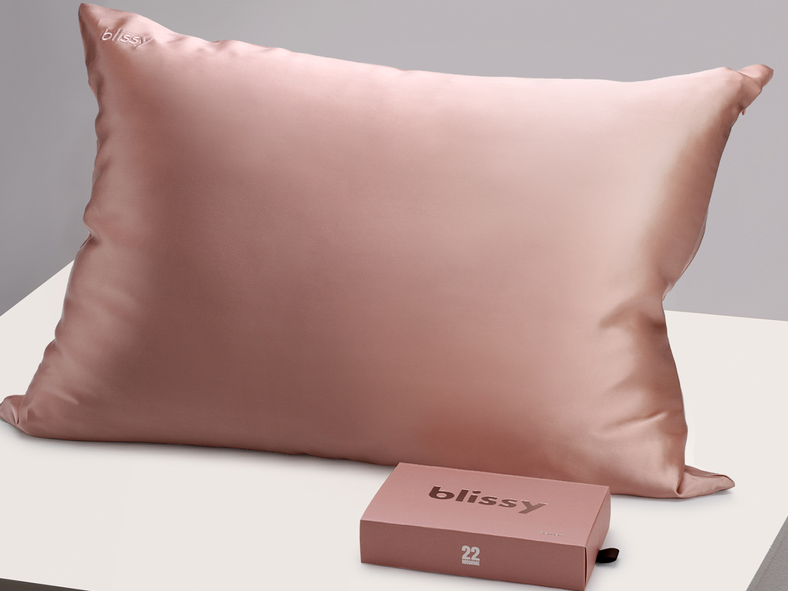 Blissy King 100% Mulberry Silk Pillowcase | Rose Gold